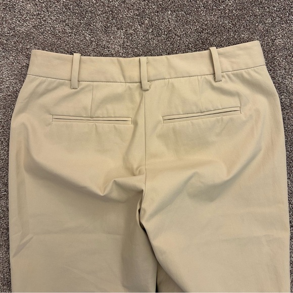 Theory Womens Izelle Chino Pants Size 4 Beige 30" inseam Stretch Made in USA EUC - Picture 8 of 16